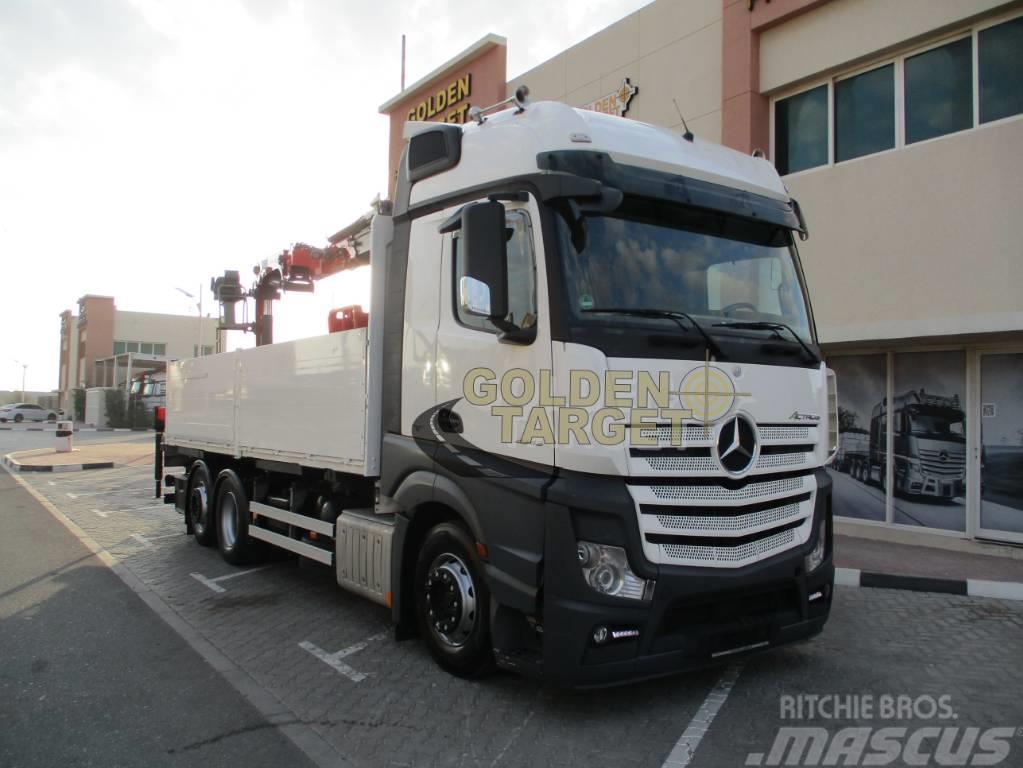 Mercedes-Benz Actros 2545 6x2 Truck w/ HMF2120K3 Block Crane Autojeřáby, hydraulické ruky