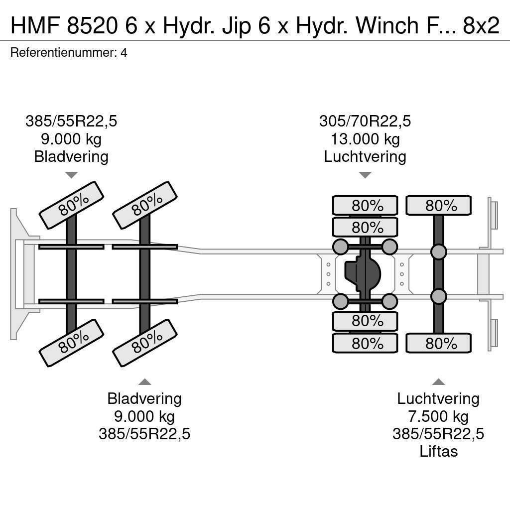 HMF 8520 6 x Hydr. Jip 6 x Hydr. Winch Frontabstutzung Univerzální terénní jeřáby