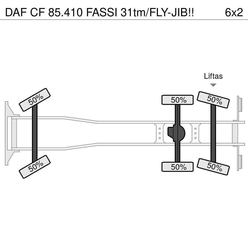 DAF CF 85.410 FASSI 31tm/FLY-JIB!! Univerzální terénní jeřáby