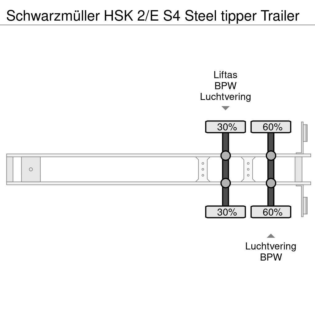 Schwarzmüller HSK 2/E S4 Steel tipper Trailer Sklápěcí návěsy