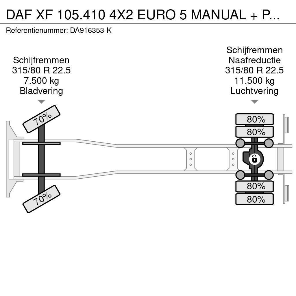 DAF XF 105.410 4X2 EURO 5 MANUAL + PALFINGER PK16000 Univerzální terénní jeřáby