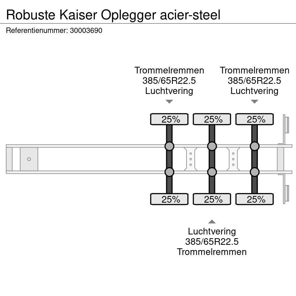 Robuste Kaiser Oplegger acier-steel Valníkové návěsy/Návěsy se sklápěcími bočnicemi