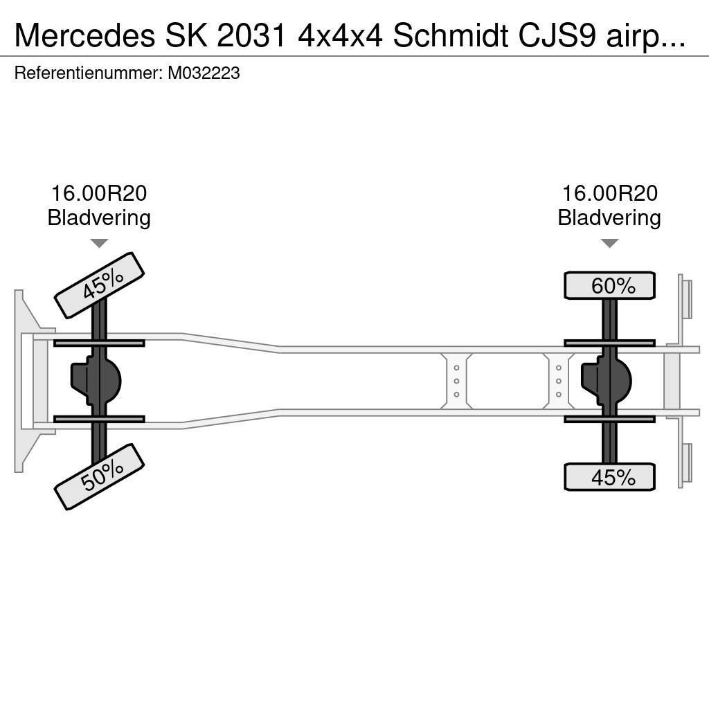 Mercedes-Benz SK 2031 4x4x4 Schmidt CJS9 airport sweeper snow pl Nákladní vozidlo bez nástavby