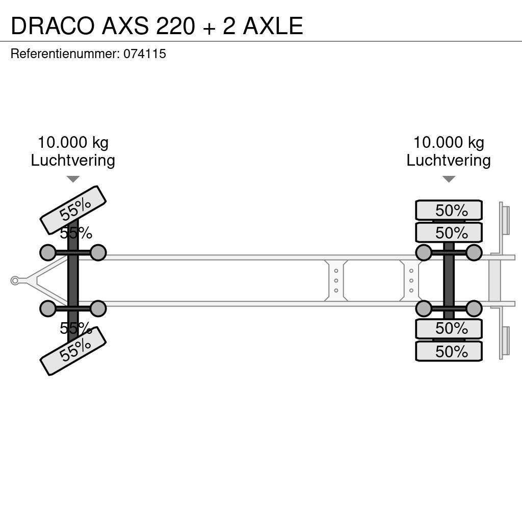 Draco AXS 220 + 2 AXLE Plachtové přívěsy