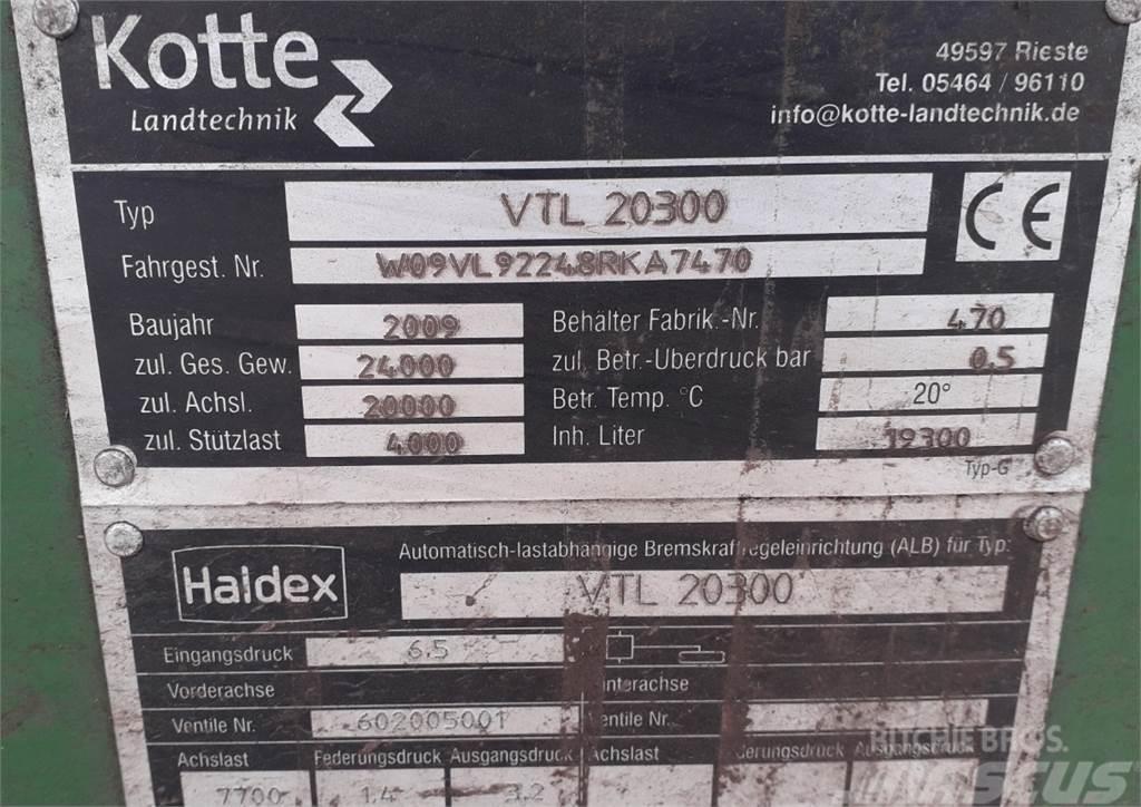 Kotte VTL 20300 Kalové cisterny