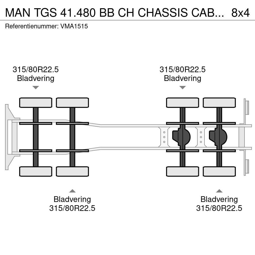 MAN TGS 41.480 BB CH CHASSIS CABIN (4 units) Nákladní vozidlo bez nástavby
