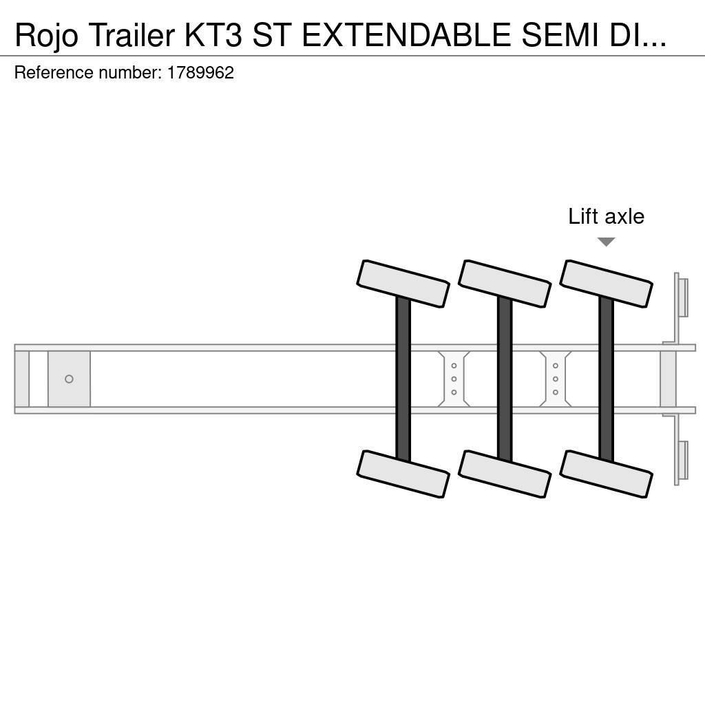Rojo Trailer KT3 ST EXTENDABLE SEMI DIEPLADER/TIEFLADER/LOWLOAD Podvalníkové návěsy