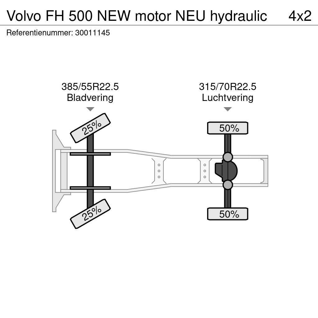 Volvo FH 500 NEW motor NEU hydraulic Tahače