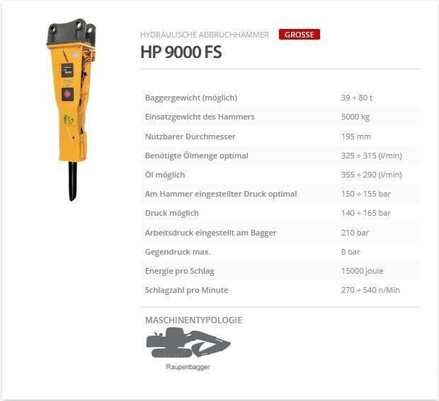 Indeco HP 9000 FS Bourací kladiva / Sbíječky