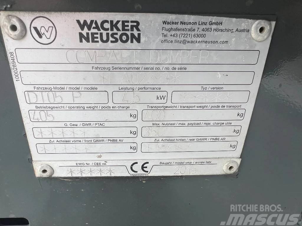 Wacker Neuson DT05P Vyklápěcí dempry