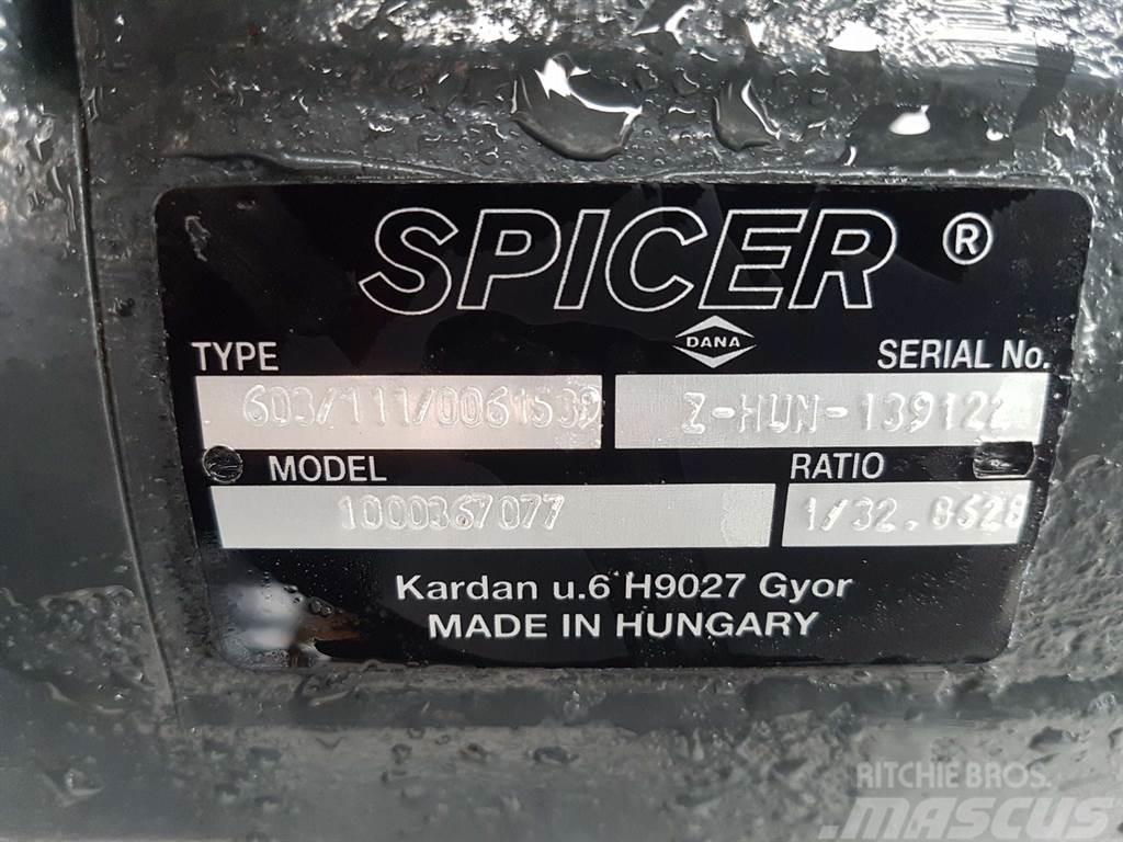 Wacker Neuson -Spicer Dana 603/111/0061539-Axle/Achse/As Nápravy