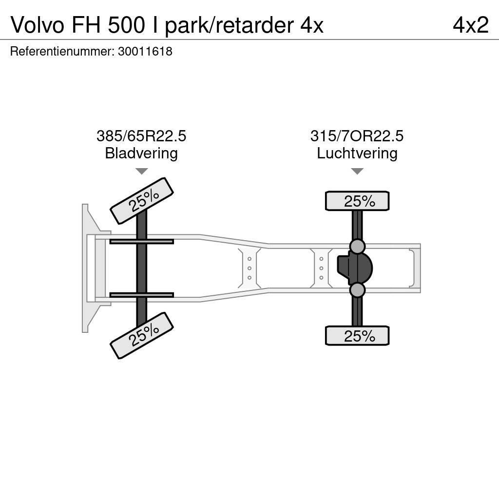 Volvo FH 500 I park/retarder 4x Tahače
