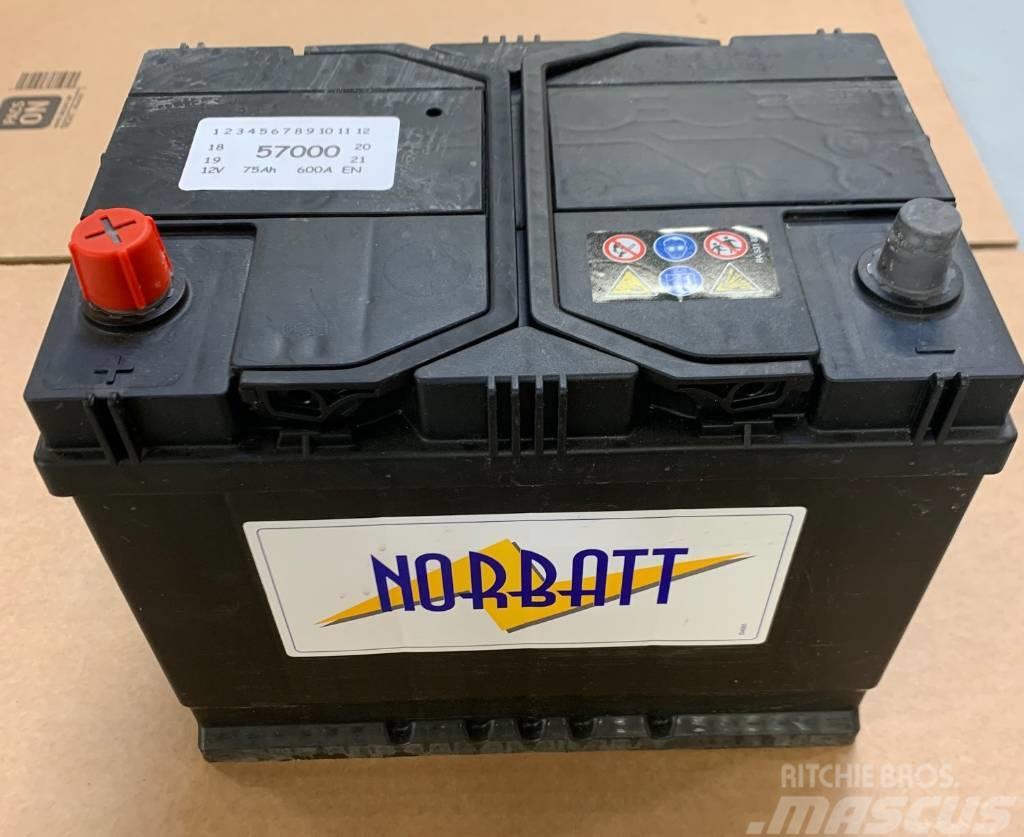  Norbatt Batteri 12V/75AH med BI Klack - 30-N57000 Radiátory