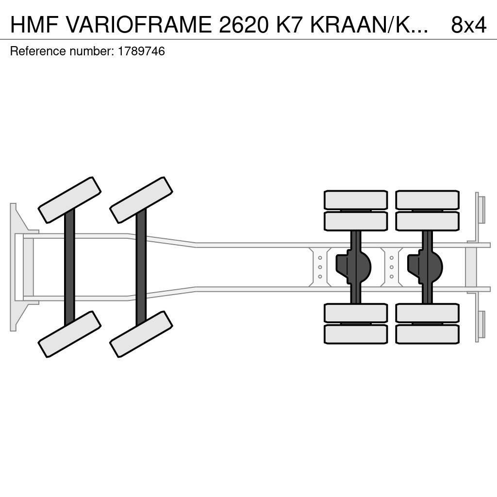 HMF VARIOFRAME 2620 K7 KRAAN/KRAN/CRANE/GRUA Autojeřáby, hydraulické ruky