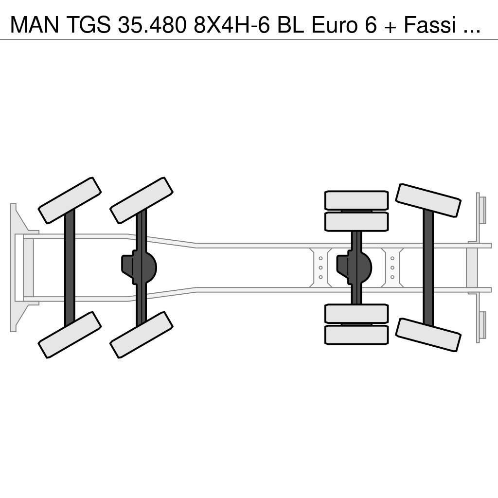 MAN TGS 35.480 8X4H-6 BL Euro 6 + Fassi F1350RA.2.28 + Univerzální terénní jeřáby