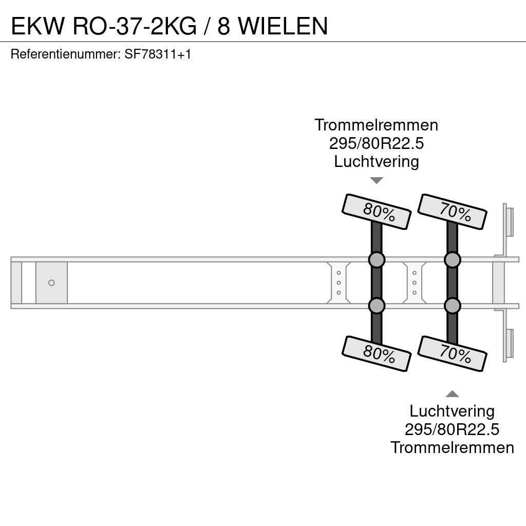 EKW RO-37-2KG / 8 WIELEN Valníkové návěsy/Návěsy se sklápěcími bočnicemi