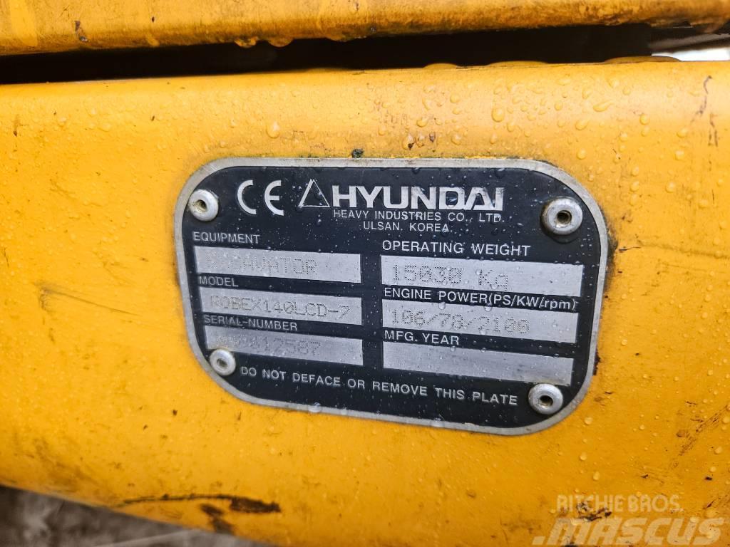 Hyundai 140-7 Pásová rýpadla