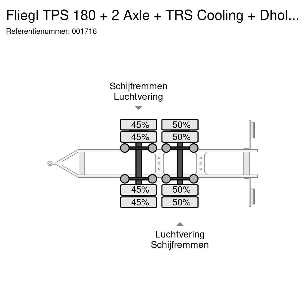 Fliegl TPS 180 + 2 Axle + TRS Cooling + Dhollandia Lift Chladírenské přívěsy