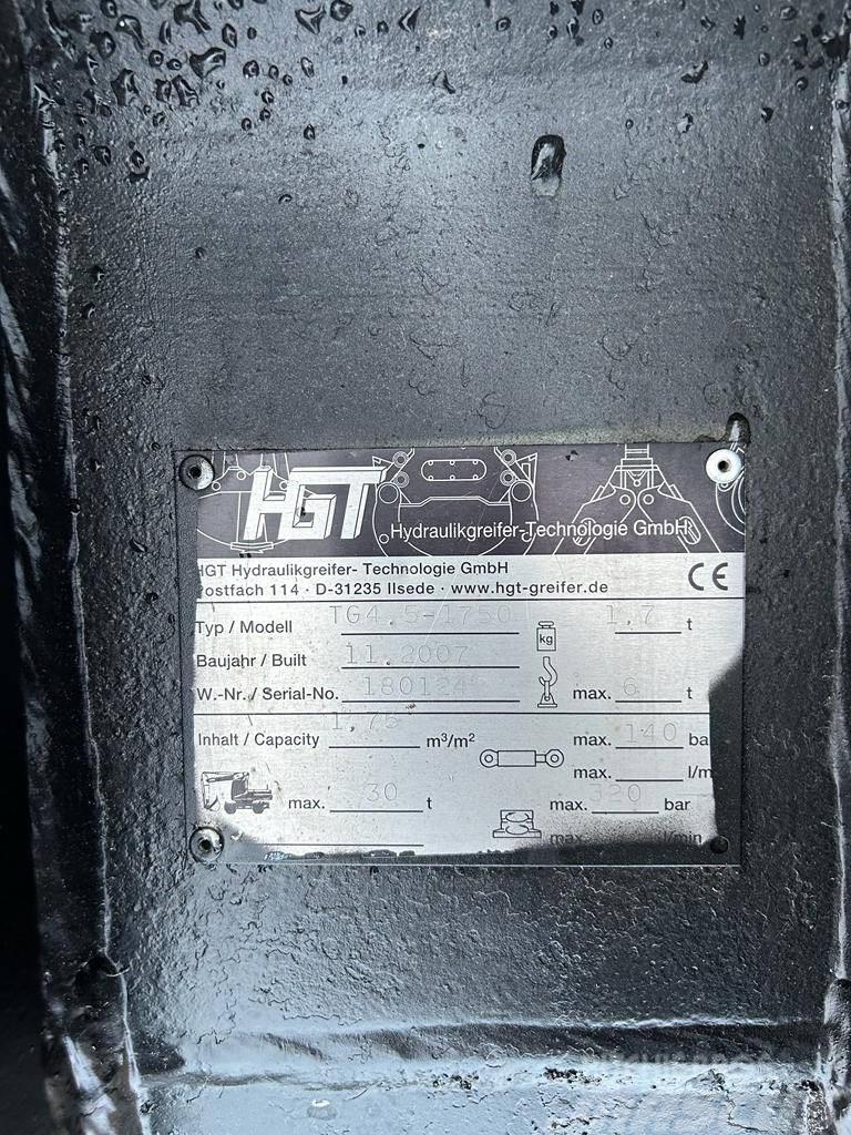 HGT TG4.5 - 1750 Klešťové drapáky