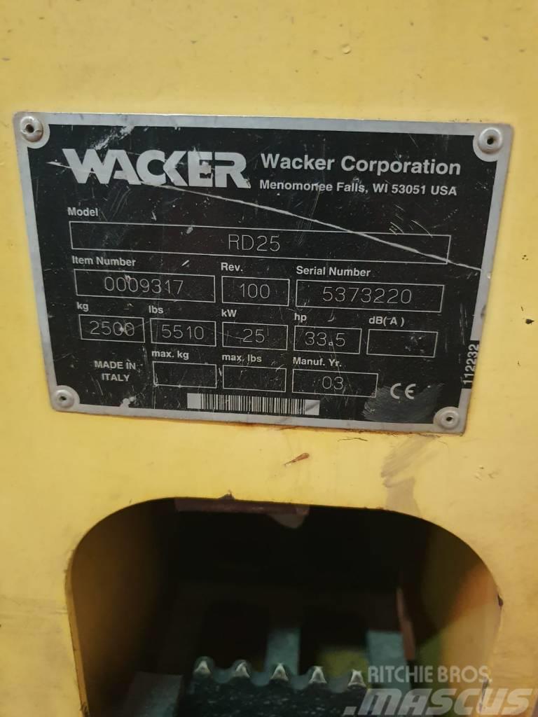 Wacker Neuson RD 25 Další válce