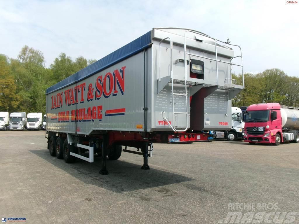 Montracon Tipper trailer alu 55 m3 + tarpaulin Sklápěcí návěsy
