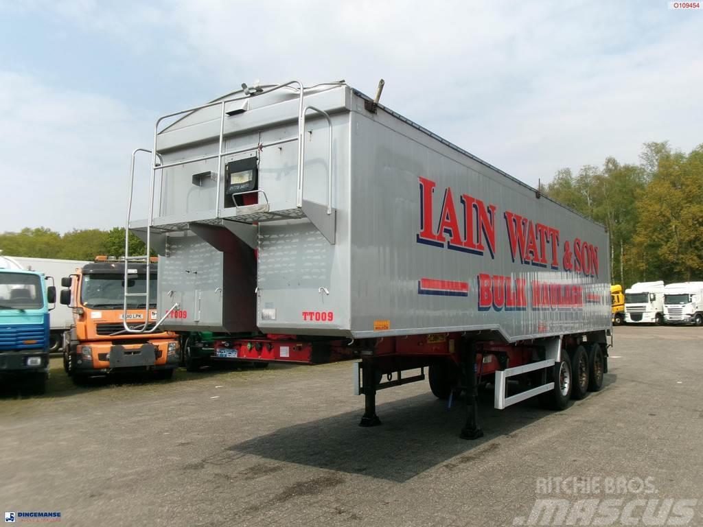 Montracon Tipper trailer alu 55 m3 + tarpaulin Sklápěcí návěsy