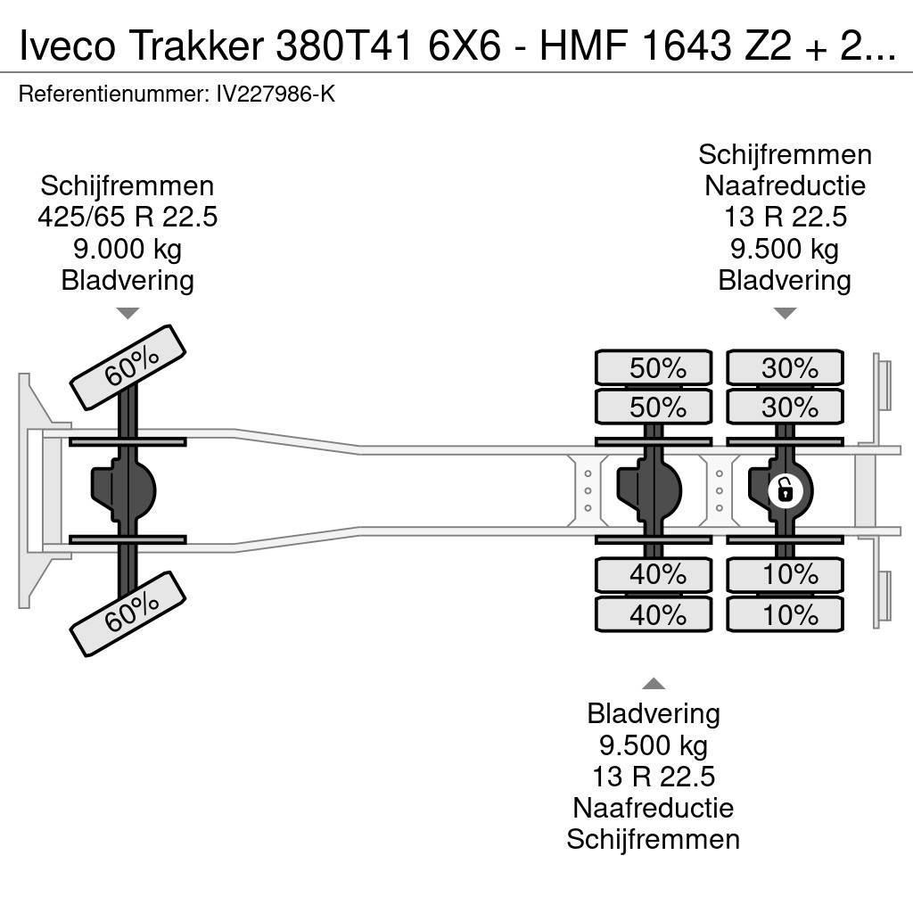 Iveco Trakker 380T41 6X6 - HMF 1643 Z2 + 2-WAY TIPPER Univerzální terénní jeřáby