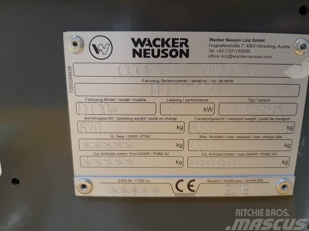 Wacker Neuson DT10e Pásové dempry