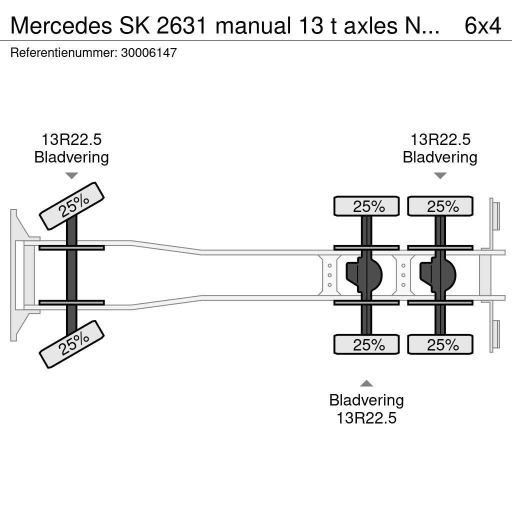 Mercedes-Benz SK 2631 manual 13 t axles NO2638 Nákladní vozidlo bez nástavby