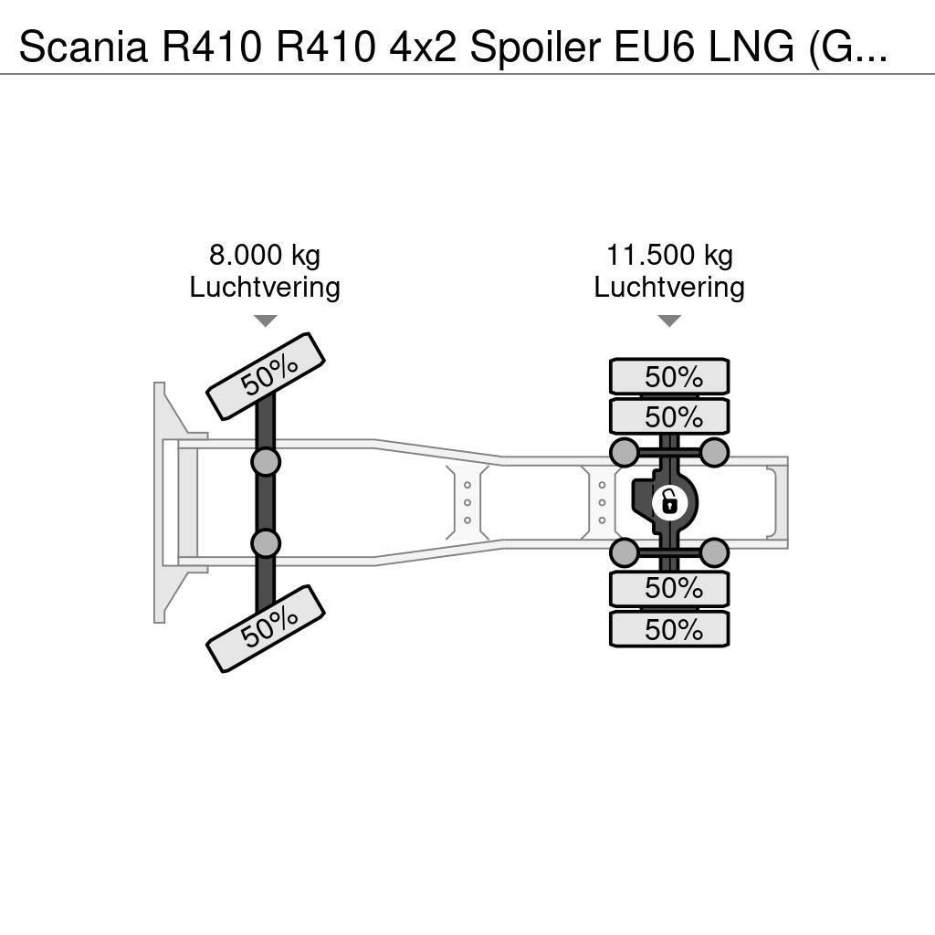Scania R410 R410 4x2 Spoiler EU6 LNG (GAS) Automatik Tahače