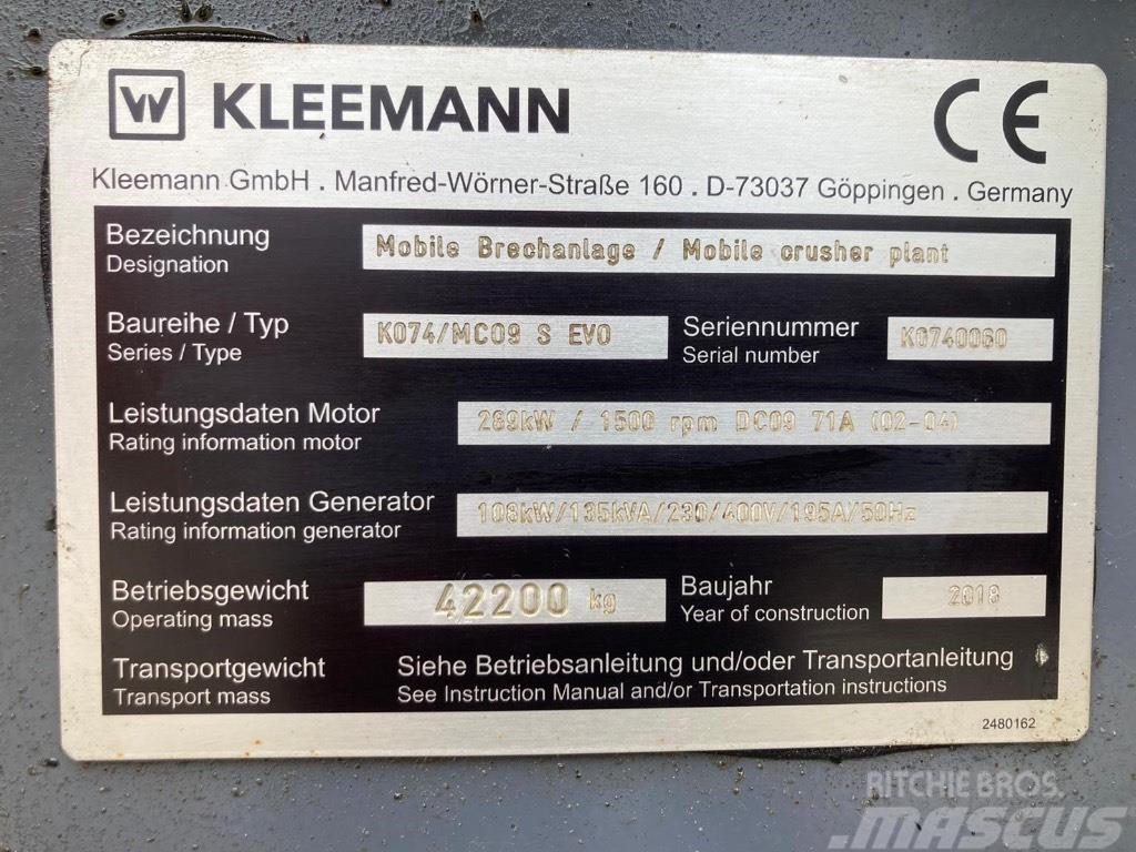 Kleemann Mco 9 s Mobilní drtiče