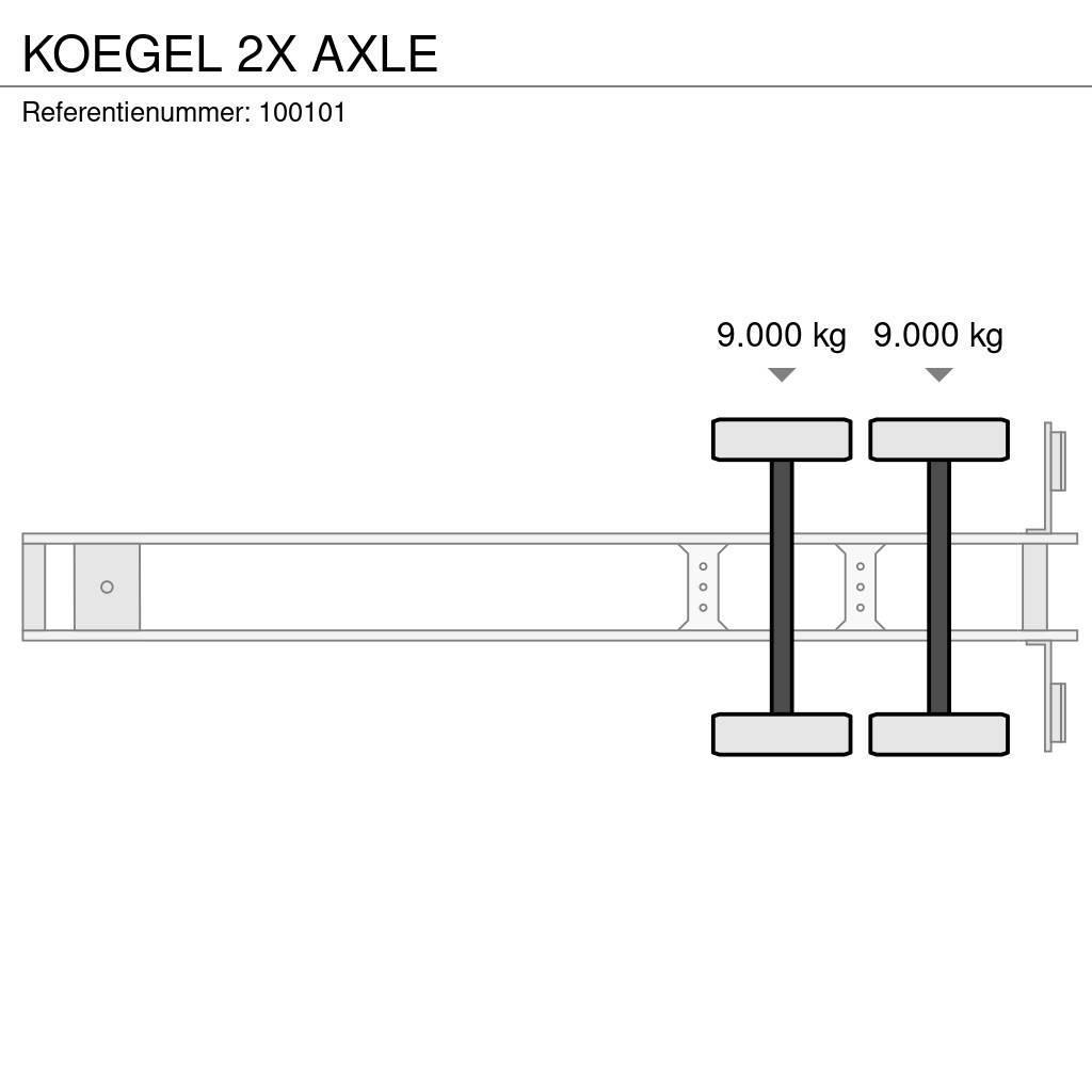 Kögel 2X AXLE Skříňové návěsy