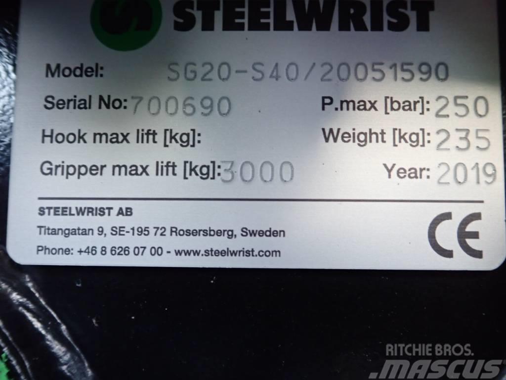 Steelwrist Sortiergreifer SG20 passend zu Volvo ECR35 Klešťové drapáky