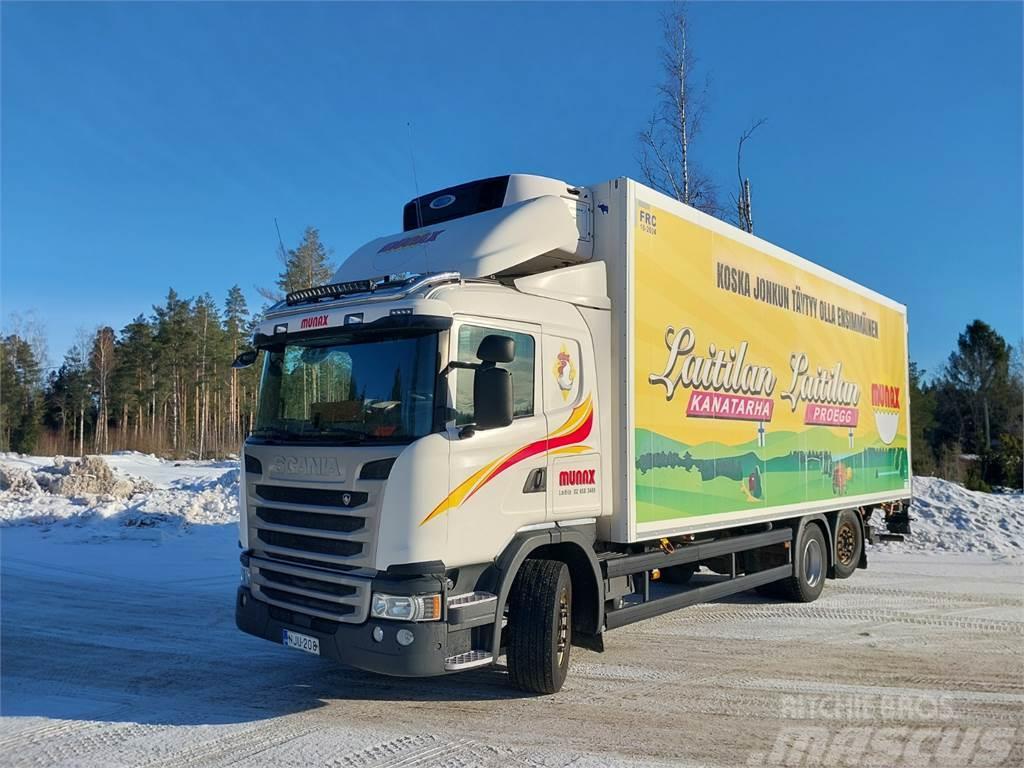 Scania G450 LB6X2*4, FRC-kori, kylmäkone, pl-nostin Chladírenské nákladní vozy