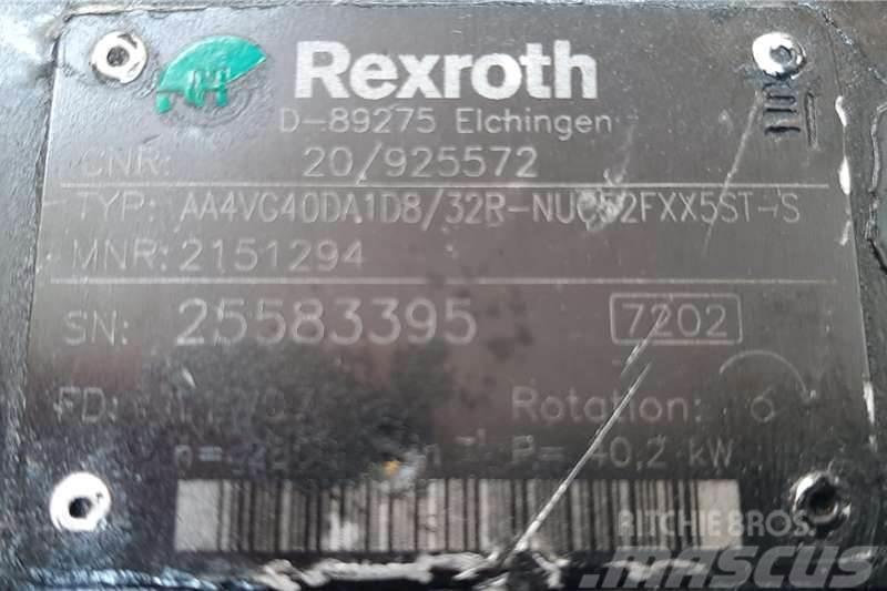 Bosch Rexroth Variable Displacement Piston Pump Další