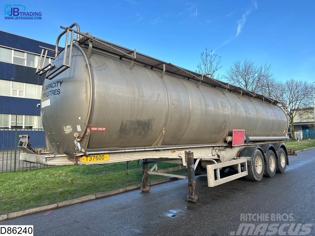 Menci Chemie 37100 liter RVS chemie tank, 1 Compartment Cisternové návěsy