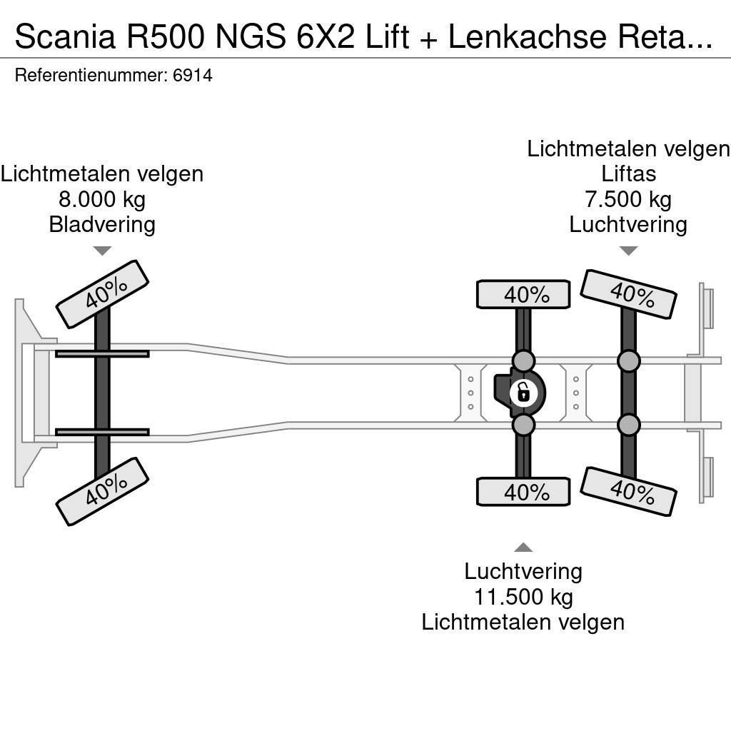 Scania R500 NGS 6X2 Lift + Lenkachse Retarder Alcoa, Top Nákladní vozidlo bez nástavby