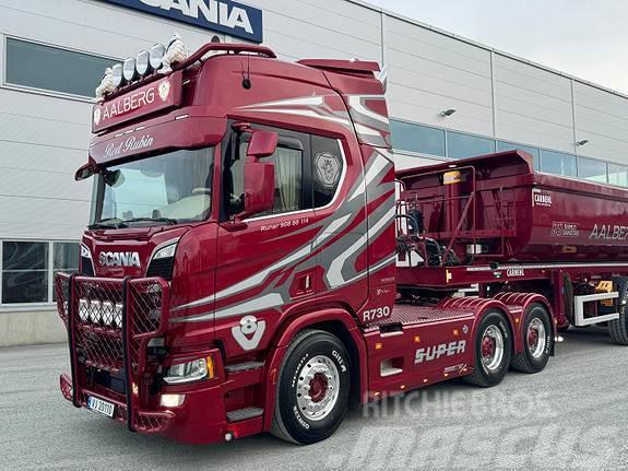 Scania R 730 A6x4NB Tipptrekker med 2020 mod Carnehl Tipp Tahače