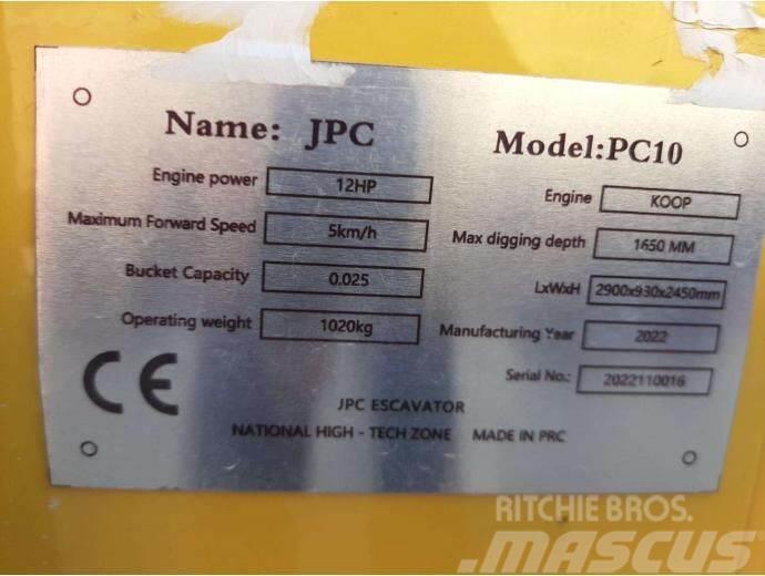 JPC PC-10 Mini rýpadla < 7t