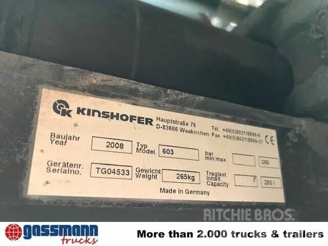 Kinshofer KM 603-250c Grabgreifer, 8x VORHANDEN Autojeřáby, hydraulické ruky