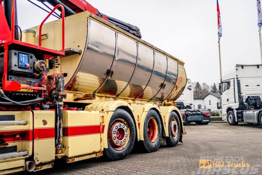 Scania R520 LB8x2/4HNB m. asfaltlad/kran Autojeřáby, hydraulické ruky