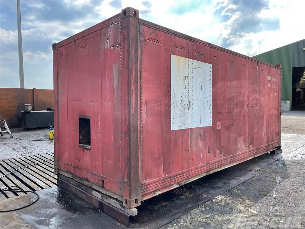 20FT container, lukket, til dyrehold eller lign. Skladové kontejnery