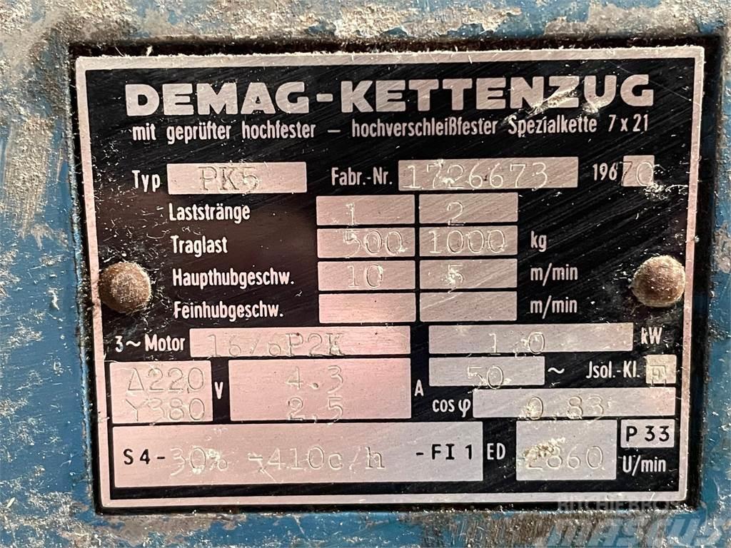 Demag type PK5 el-kædetalje - 1 ton Součásti a zařízení k jeřábům