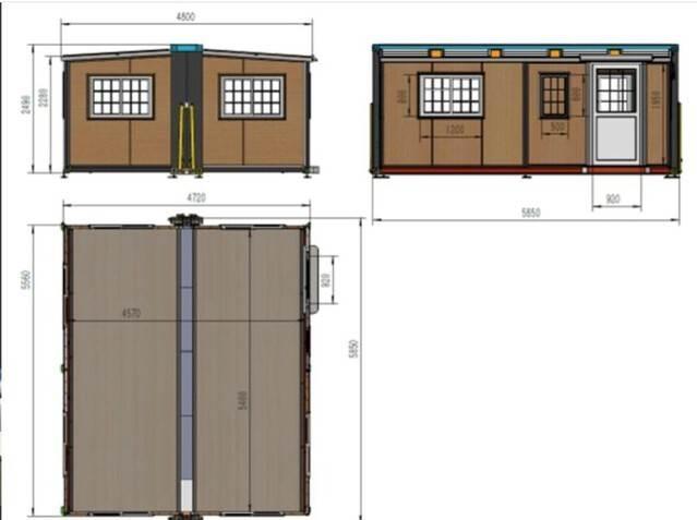  2023 4.7 m x 5.85 m 2023 Folding Portable Building Ostatní
