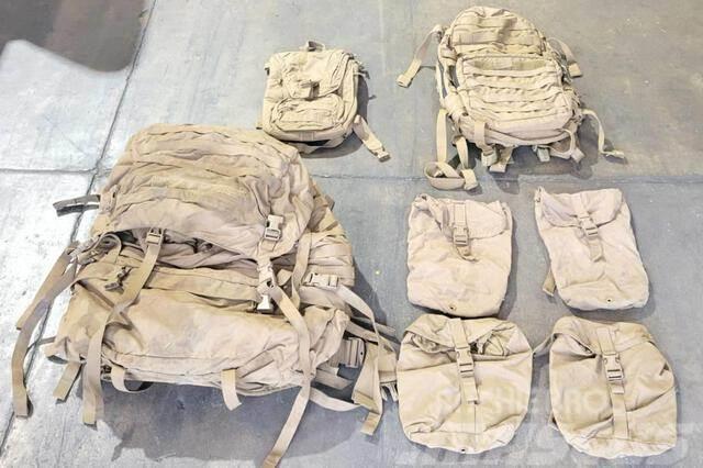  (8) USMC Coyote FILBE Pack Sets w/Assault Packs &  Ostatní