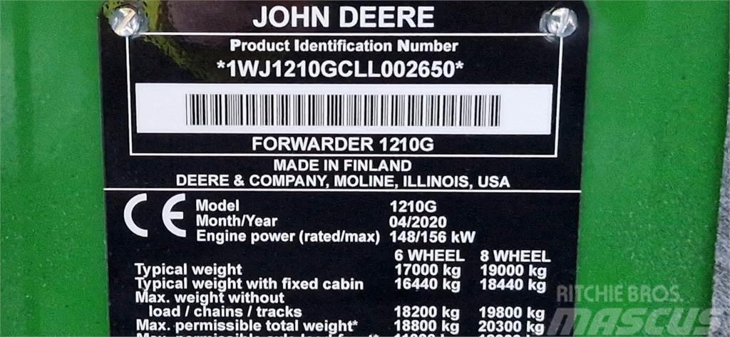 John Deere 1210G Vyvážecí traktory