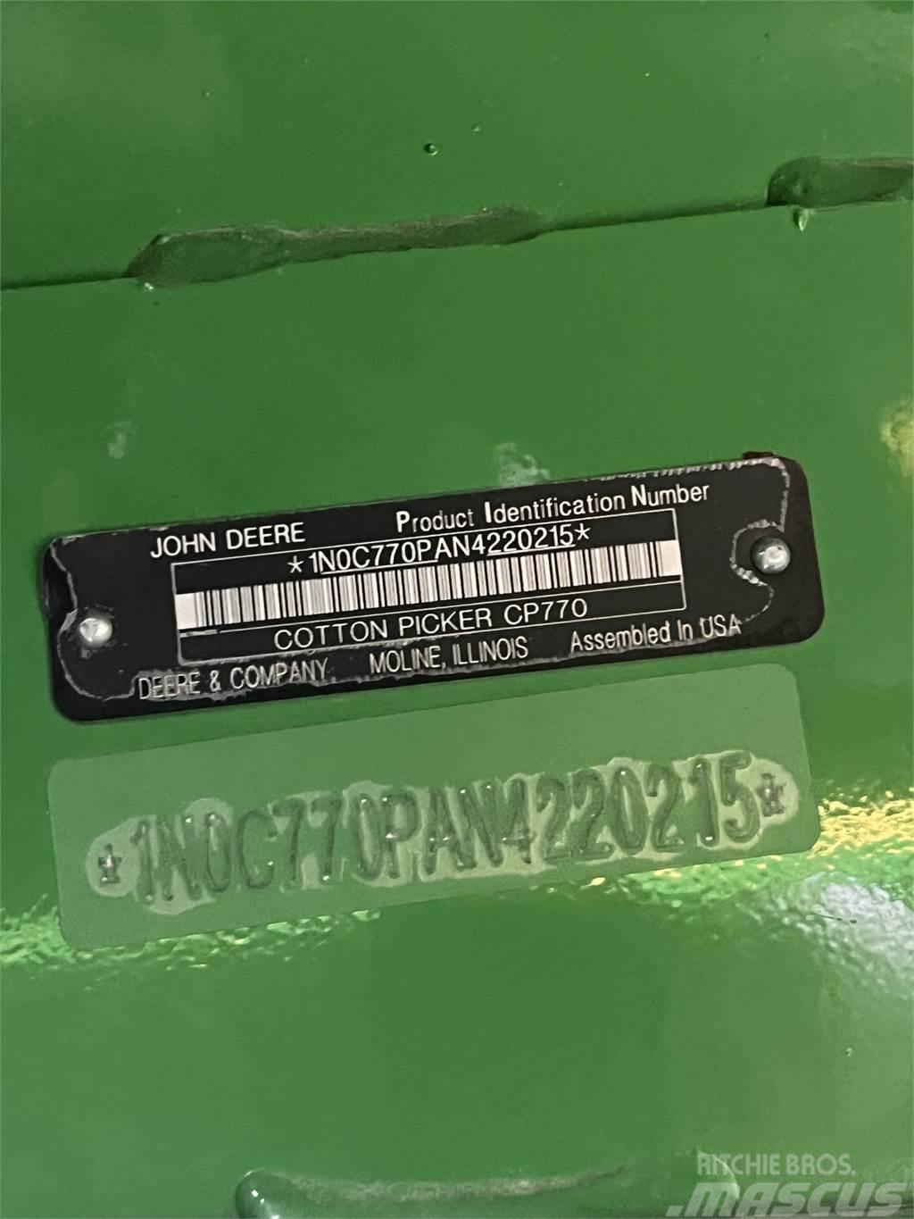 John Deere CP770 Další vyorávače, příslušenství