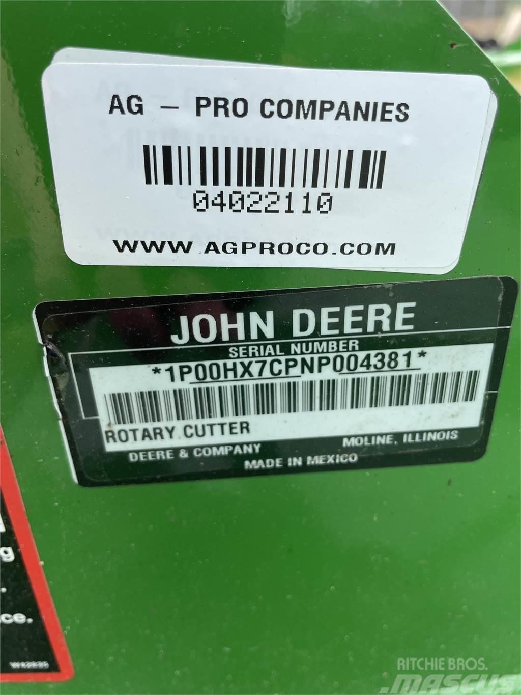 John Deere HX7 Drtiče a řezače balíků