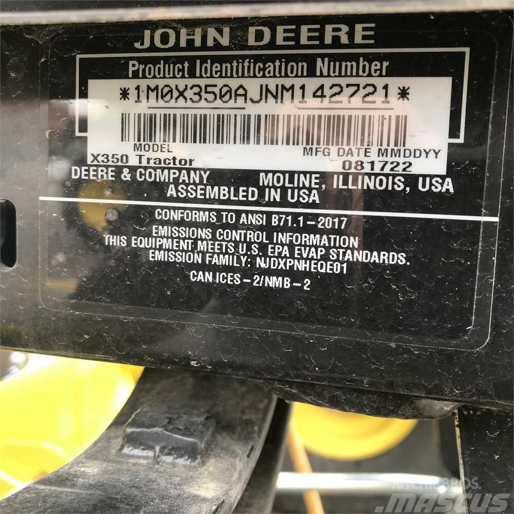 John Deere X350 Kompaktní traktory