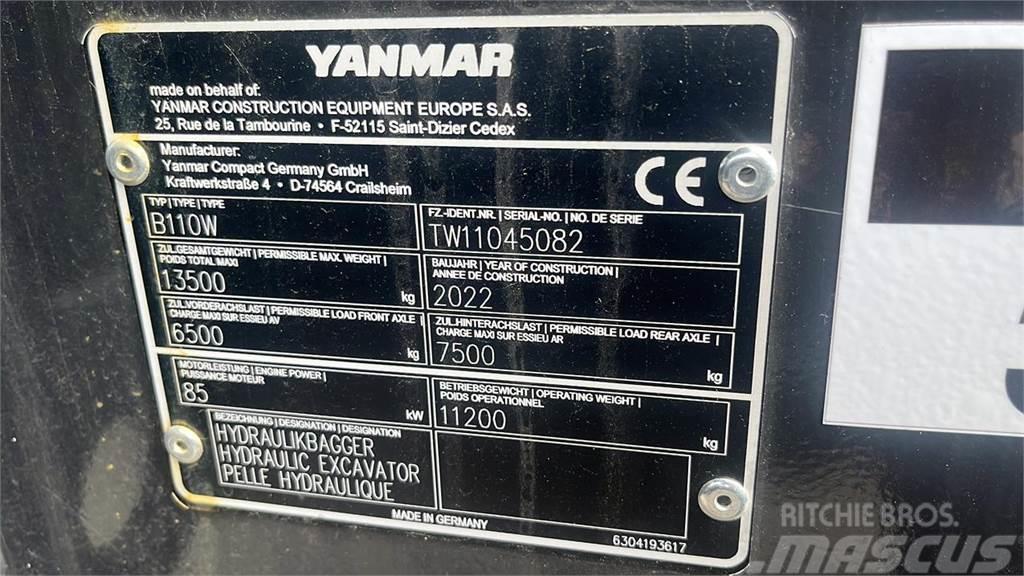 Yanmar B110W Kolová rýpadla